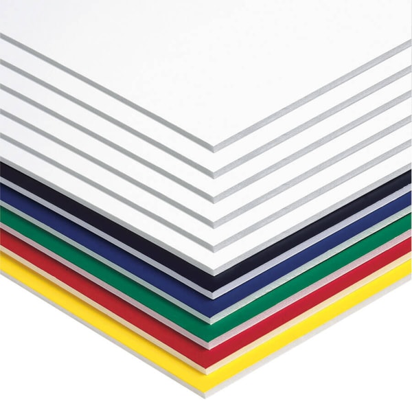 Pacon UCreate Foam Boards, 20in x 30in, Assorted Colors, Pack Of 10 Sheets