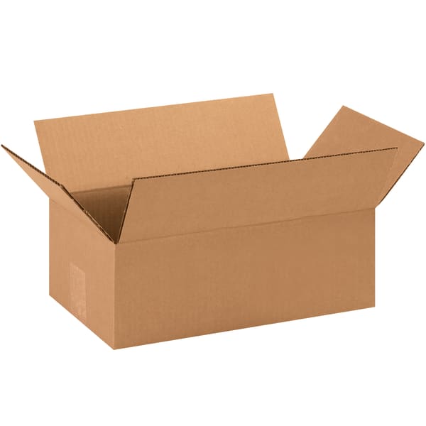 Partners Brand Corrugated Boxes, 5inH x 8inW x 14inD, 15% Recycled, Kraft, Bundle Of 25