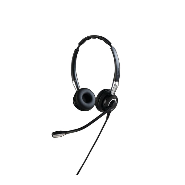 Jabra BIZ 2400 II QD Headset - Stereo - Quick Disconnect - Wired - Over-the-head - Binaural - Supra-aural - Noise Canceling - Black