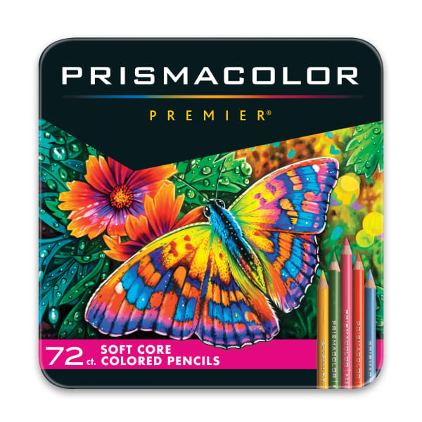 Prismacolor Premier Soft Core Colored Pencils, Assorted Colors, Pack Of 72