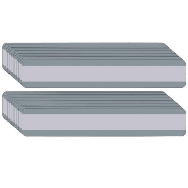 Ashley Productions Double Wide Reading Guide Sentence Strips, 1-1/4in x 7-1/4in, Gray, Pack Of 24 Strips