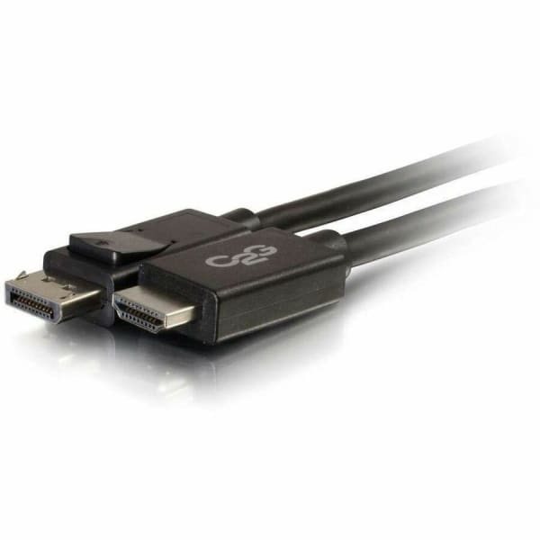 C2G DisplayPort Male to HDMI Male Adapter Cable - 6ft, 1080p Resolution, 30V - Black - DisplayPort/HDMI  - 54326