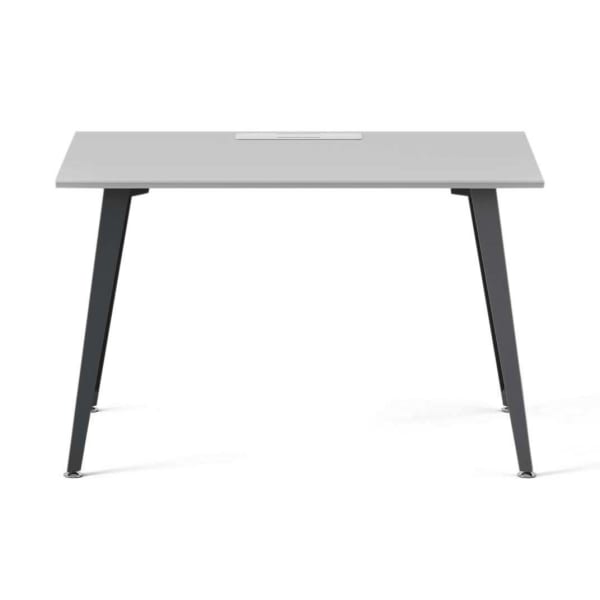 Branch Furniture Office Desk, Fog/Charcoal