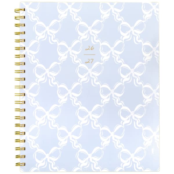 Leah Bisch for Mead Cambridge Academic 2026-2027 Weekly Monthly Planner, Bow Trellis, Large, 8 1/2in x 11in