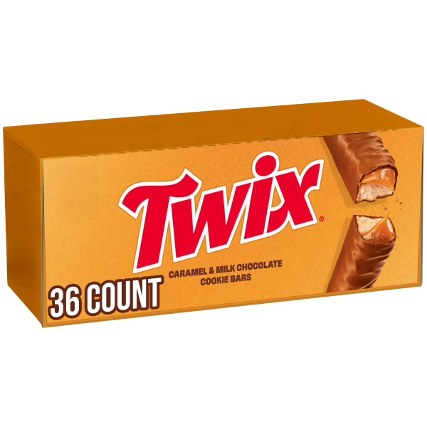 Twix Bar, 1.79 Oz, Box Of 36