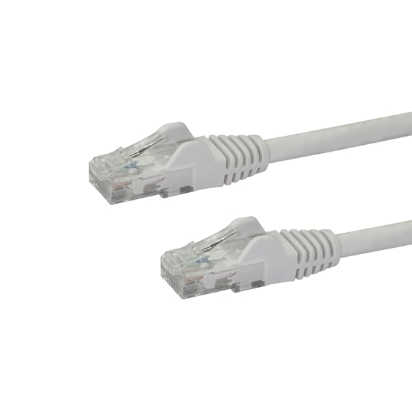 StarTech.com 15ft CAT6 Ethernet Cable - White Snagless Gigabit CAT 6 Wire - 15ft White CAT6 up to 160ft - N6PATCH15WH