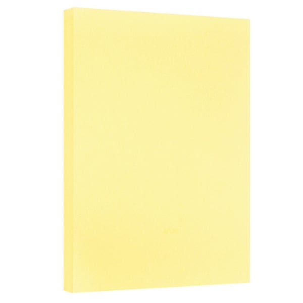 JAM Paper Vellum Bristol Card Stock, Canary Yellow, Ledger (11in x 17in), 67 Lb, Pack Of 50