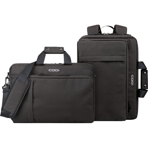 Codi Terra Grey 15.6in Briefcase Hybrid with Antimicrobial Coating