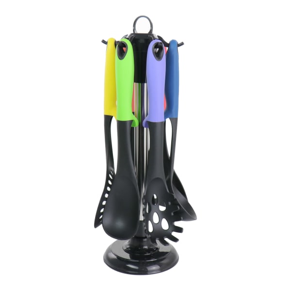 MegaChef Nylon Cooking Utensils, Assorted, Set Of 7 Utensils