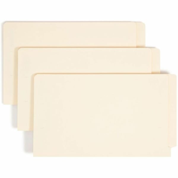 Smead End-Tab Fastener Folders With SafeSHIELD Coated Fasteners, 11 Pt., Letter Size, Box Of 50