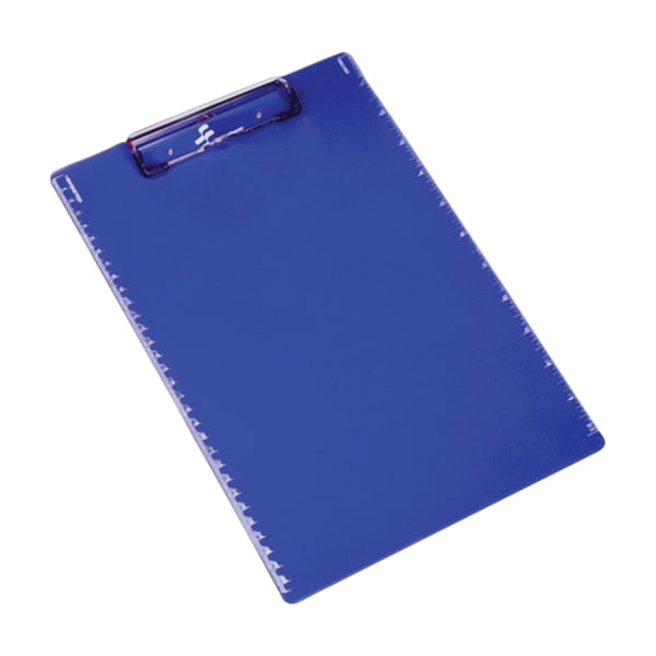SKILCRAFT Plastic Clipboard, 9in x 12in, Spring Clip, Blue (AbilityOne 7520-01-439-3391)