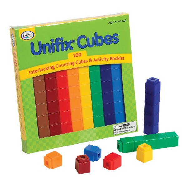 Didax Unifix Cube Set, Multicolor, Pack Of 100