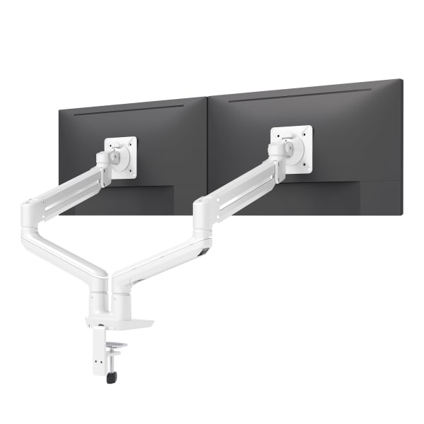 Fellowes SENA 2 Dual Monitor Arm With Finger Touch Adjustment, White