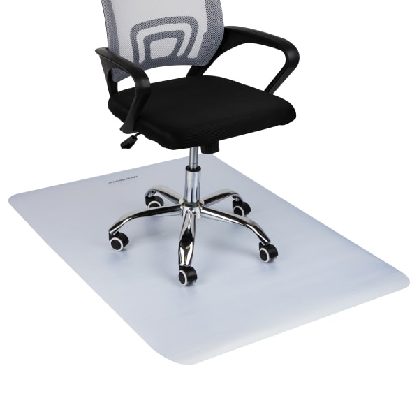 Mind Reader PVC Office Chair Mat For Hard Floor, 35-1/4inW x 47inD, Clear