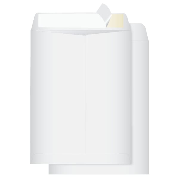 Quality Park Redi-Strip Catalog Envelopes, 9in x 12in, Self-Adhesive, White, Box Of 100