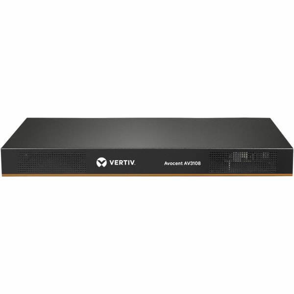 Vertiv Avocent AV3000 KVM Over IP Switch | 8 port KVM | VGA Cable (AV3108-400) - 8 Computer(s) - 1 Local User(s) - 1 Remote User(s) - 1680 x 1050 - 1 x Network (RJ-45) - 4 x USB - Rack-mountable - 1U