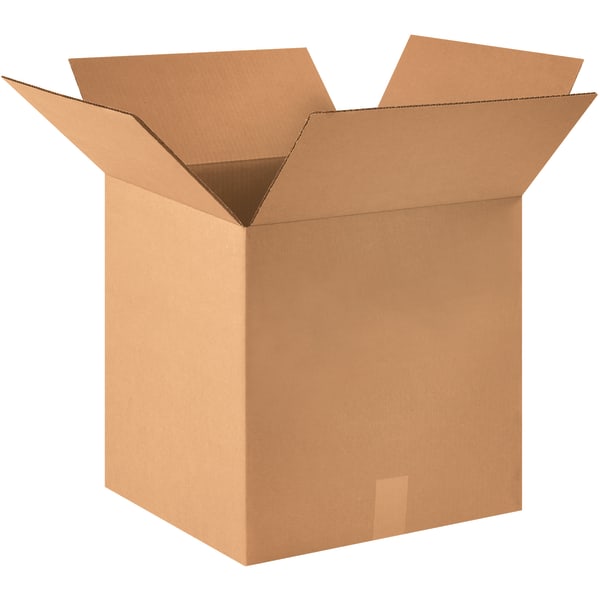 Partners Brand Heavy-Duty Boxes, 15inH x 15inW x 15inD, Kraft, Pack Of 25