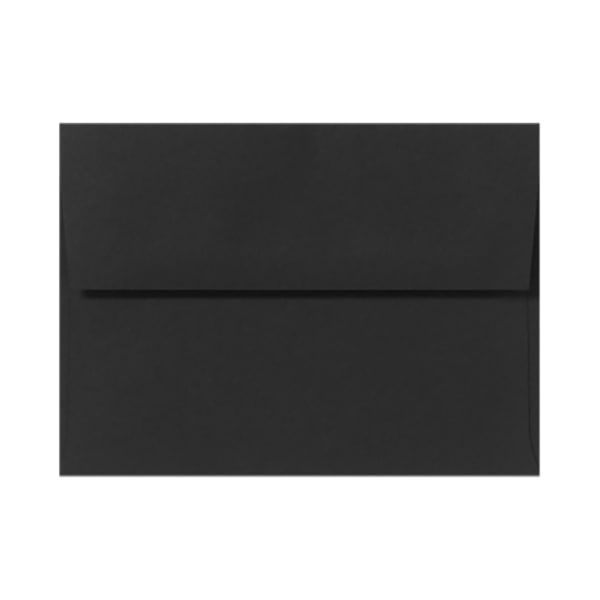 LUX Invitation Envelopes, A7, Peel & Stick Closure, Midnight Black, Pack Of 250