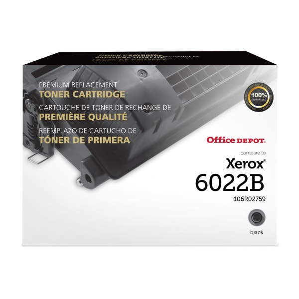 Office Depot Remanufactured Black Toner Cartridge Replacement For Xerox 6022, OD6022
