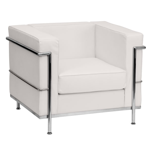 Flash Furniture HERCULES Regal Series Reception Chair, Melrose White