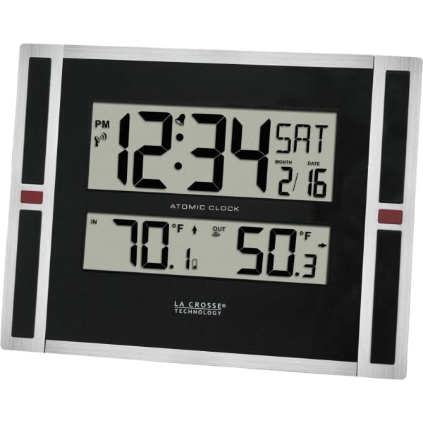 La Crosse Technology Digital Atomic Wall Clock - Digital - Atomic - Plastic