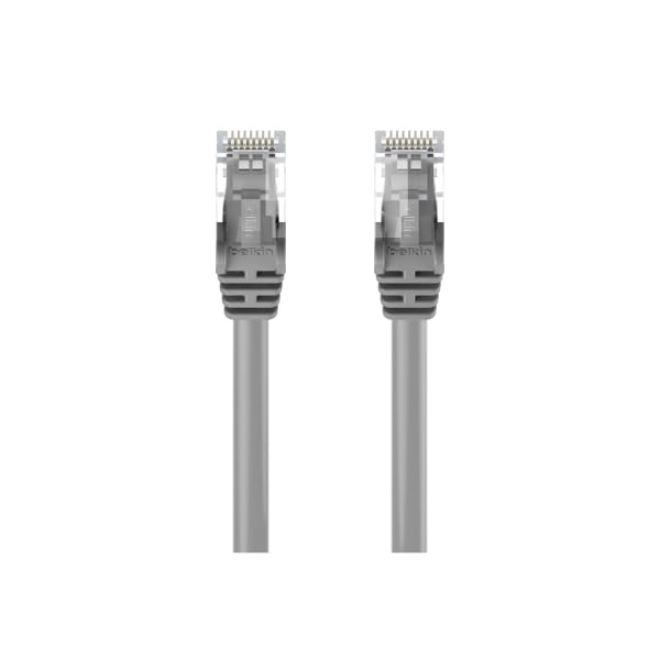 Belkin - Patch cable - RJ-45 (M) to RJ-45 (M) - 2 ft - UTP - CAT 6 - molded, snagless - gray - for Omniview SMB 1x16, SMB 1x8; OmniView SMB CAT5 KVM Switch