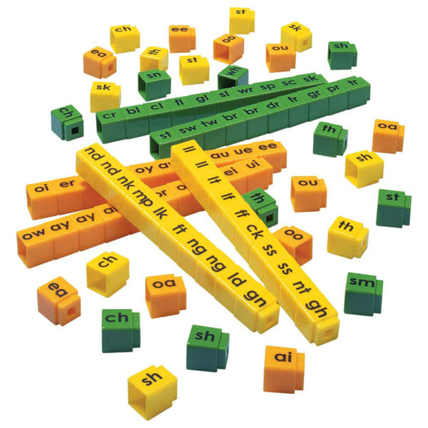 Didax Unifix Letter Cubes, Blends, Grade K To 3, Set Of 90 Cubes