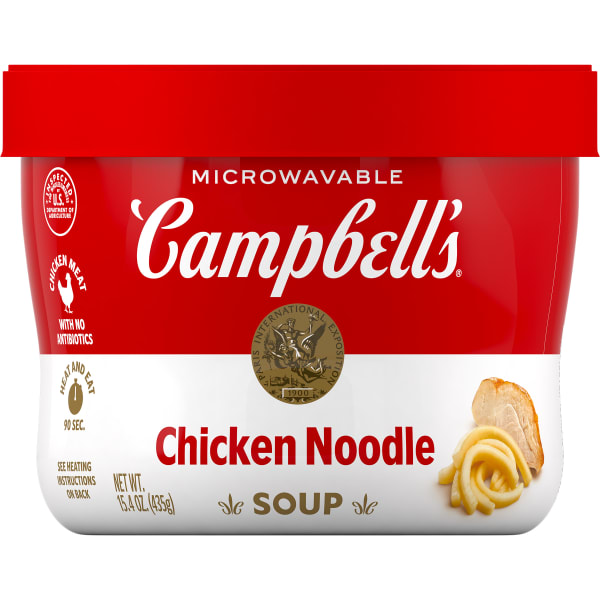Campbells R&W Chicken Noodle Soup Bowls, 15.4 Oz, Pack Of 8 Bowls