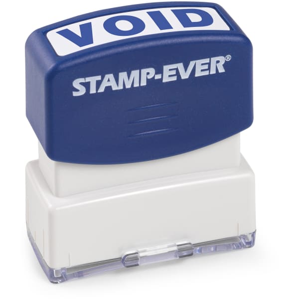 Trodat Pre-inked VOID Stamp - Text Stamp - VOID - 1.69in Impression Width x 0.56in Impression Length - 50000 Impression(s) - Blue - 1 Each - TAA Compliant