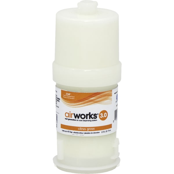 Hospeco AirWorks 3.0 Passive Air Fresheners, Citrus Grove, 2.5 Fl Oz, Pack Of 6 Fresheners