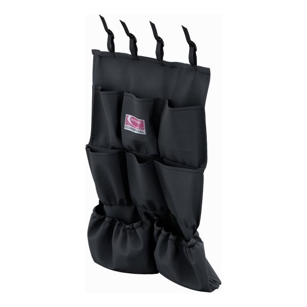 Suncast Commercial 8-Pocket Housekeeping Bag, 26-13/16in x 19-1/2in, Black