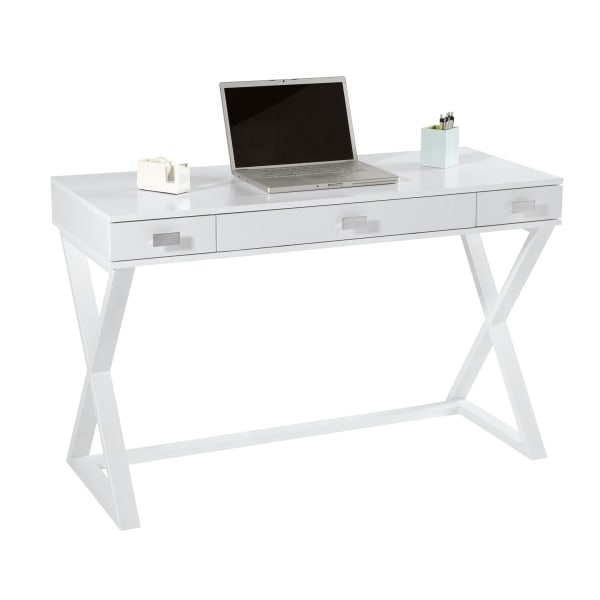 Realspace Keri 48inW Writing Desk, White