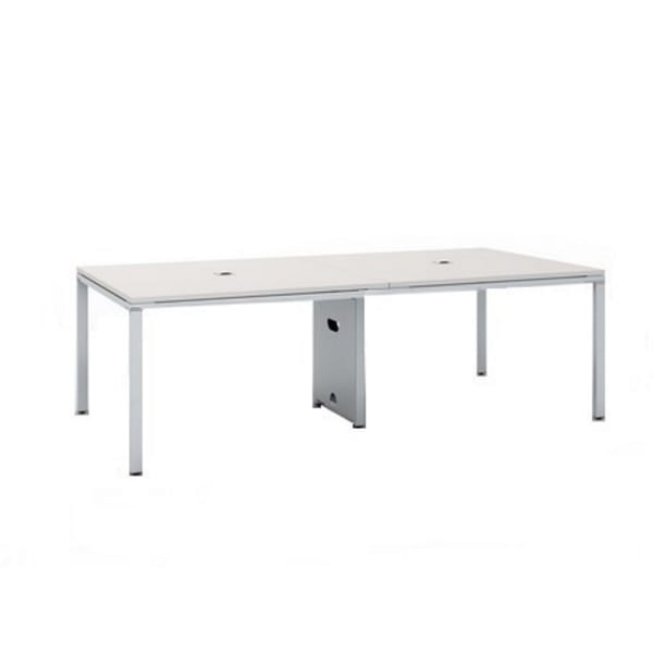 Boss Office Products Simple System Rectangular Conference Table, 29-1/2inH x 95inW x 47inD, White