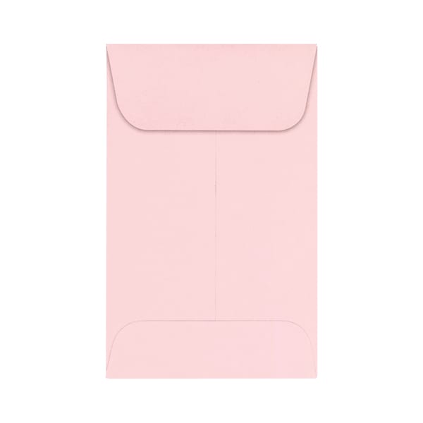 LUX Coin Envelopes, #1, Gummed Seal, Candy Pink, Pack Of 1,000