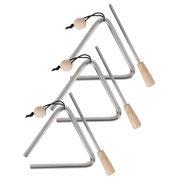 Westco Educational Products 4in Triangles, Silver, Pack Of 3 Triangles