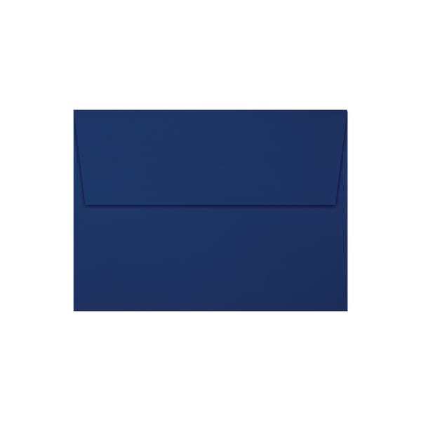 LUX Invitation Envelopes, A7, Peel & Stick Closure, Navy/Silver, Pack Of 50
