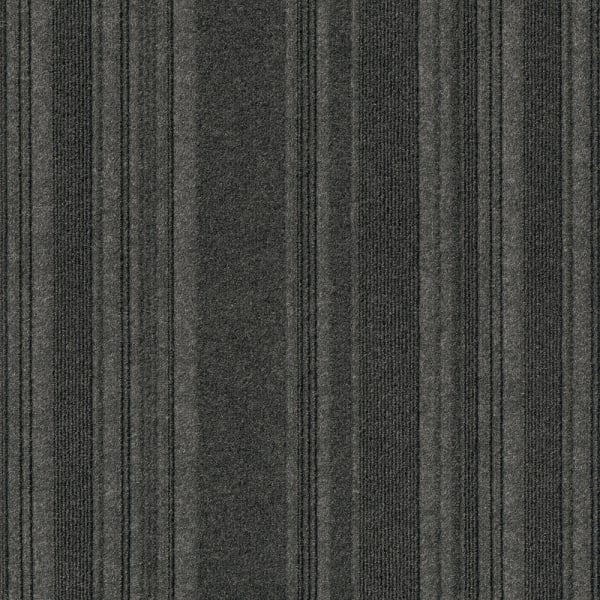 Foss Floors Couture Peel & Stick Carpet Tiles, 24in x 24in, Black Ice, Set Of 15 Tiles