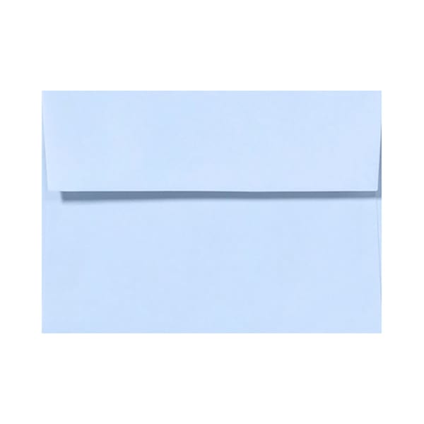 LUX Invitation Envelopes, #4 Bar (A1), Peel & Press Closure, Baby Blue, Pack Of 1,000