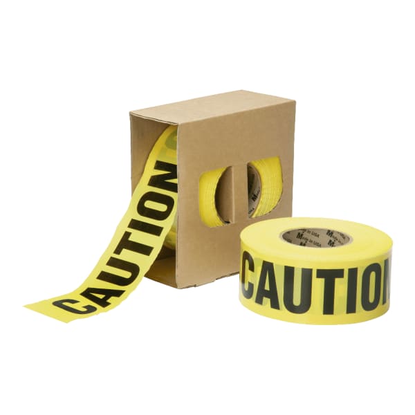 SKILCRAFT Non-Adhesive "Caution" Barricade Tape, 3in x 1000ft, Yellow/Black (AbilityOne 9905-01-613-4243)