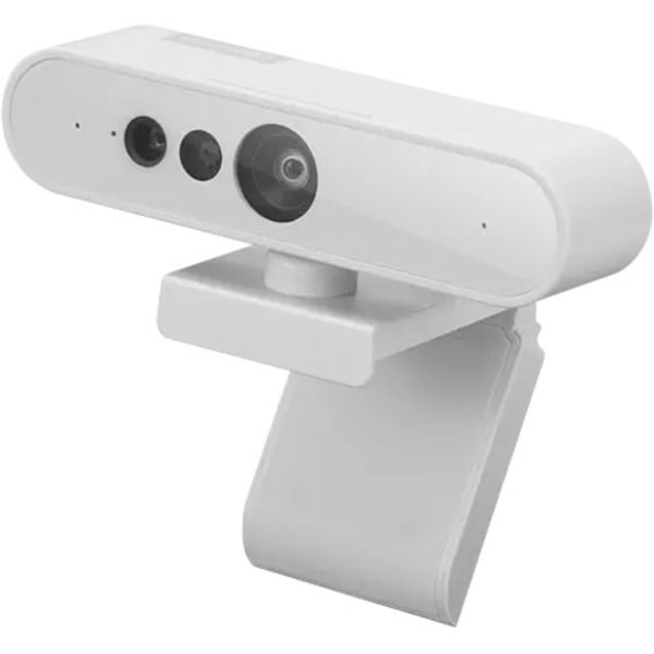 Lenovo 510 Webcam - Cloud Gray - USB 2.0 Type A - 360 deg. Angle - Microphone - Computer, Notebook - Windows