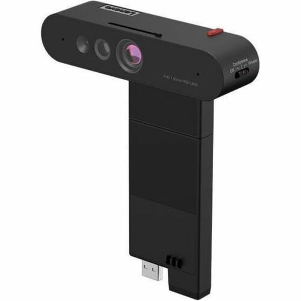 Lenovo ThinkVision MC60 Webcam - Black - USB 2.0 - 1920 x 1080 Video - 90 deg. Angle - Microphone - Monitor