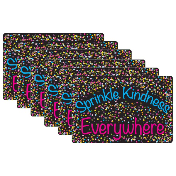 Ashley Smart Poly Computer Mouse Pad, 8in x 10in, Sprinkle Kindness Everywhere, Pack Of 6 Mouse Pads