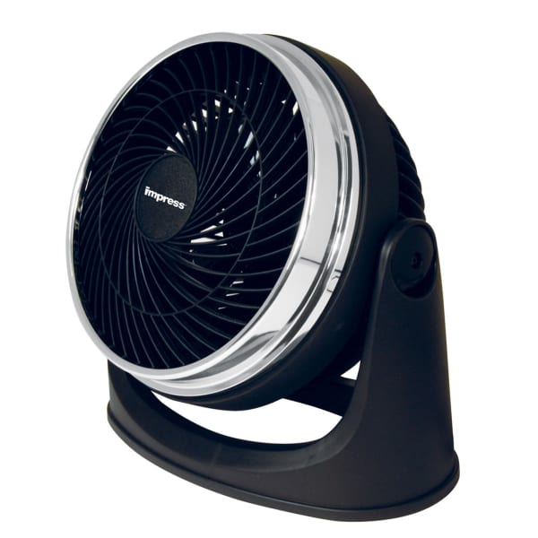 Impress 3-Speed Ultra-Velocity Fan, 10inH x 8inW x 9inD, Black