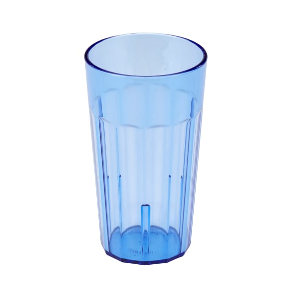 Cambro Newport Styrene Tumblers, 12 Oz, Slate Blue, Pack Of 36 Tumblers