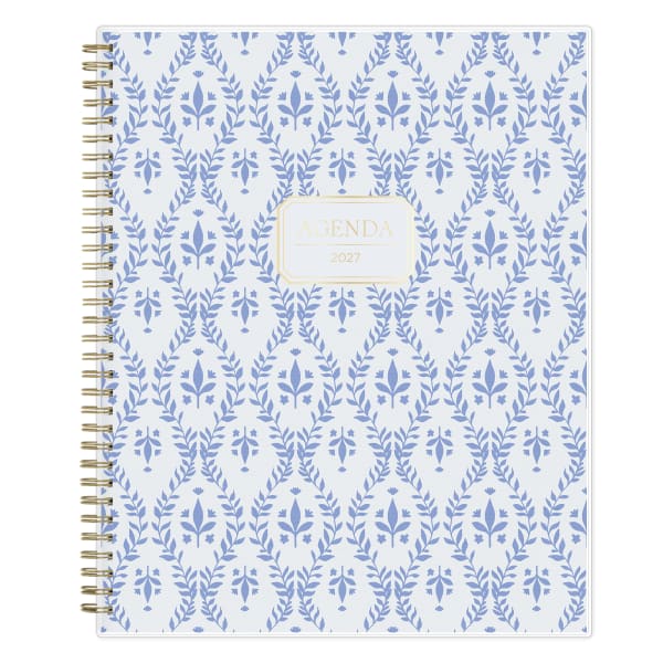 2027 Blue Sky Baritza Smooth Frosted Weekly/Monthly Planning Calendar, 8.5x11, Safety Wirebound Safety, 158964