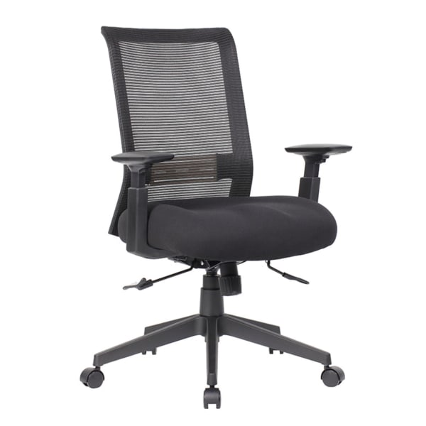 Boss Office Products Ergonomic Mesh High-Back Task Chair, Black