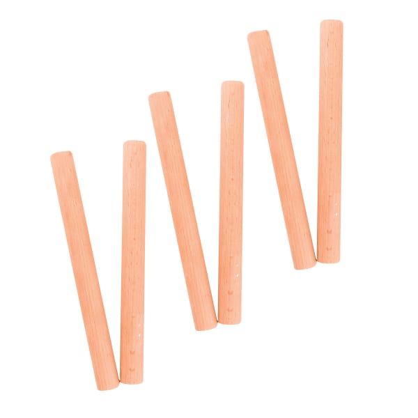 Westco Educational Products Claves, Brown, 2 Claves Per Pack, Set Of 3 Packs