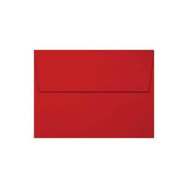 LUX Invitation Envelopes, A6, Gummed Seal, Holiday Red, Pack Of 500