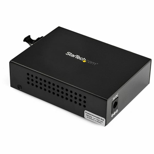 StarTech.com Gigabit Ethernet Fiber Media Converter - Compact - 850nm MM LC - 550m - With MM SFP Transceiver - MCM1110MMLC