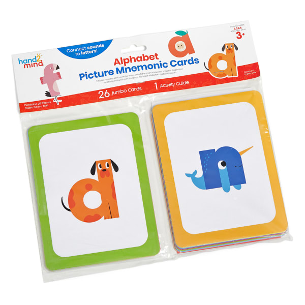 Hand2Mind Picture Mnemonic Card Set, Multicolor, Grades Pre-K - 1